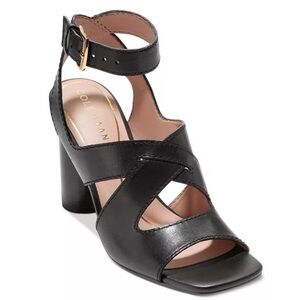 Cole Haan Black Women's Sandals, Cole Haan Reina City black leather.
